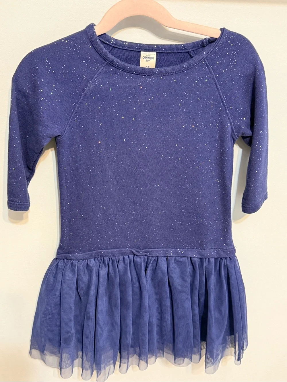 Carter's Girls' Navy Sparkle Tulle Dress
